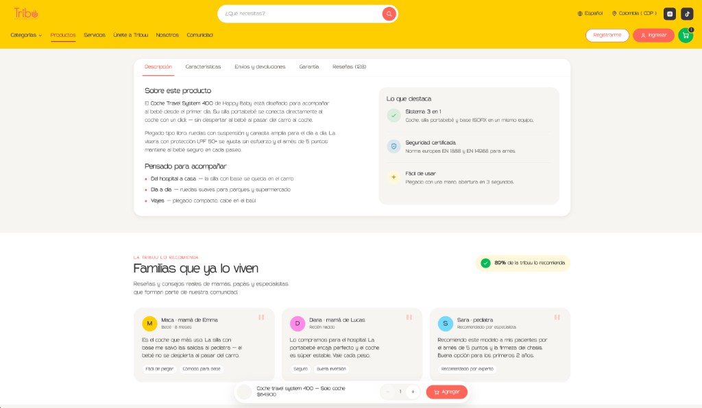 Tribuu — reseñas de familias